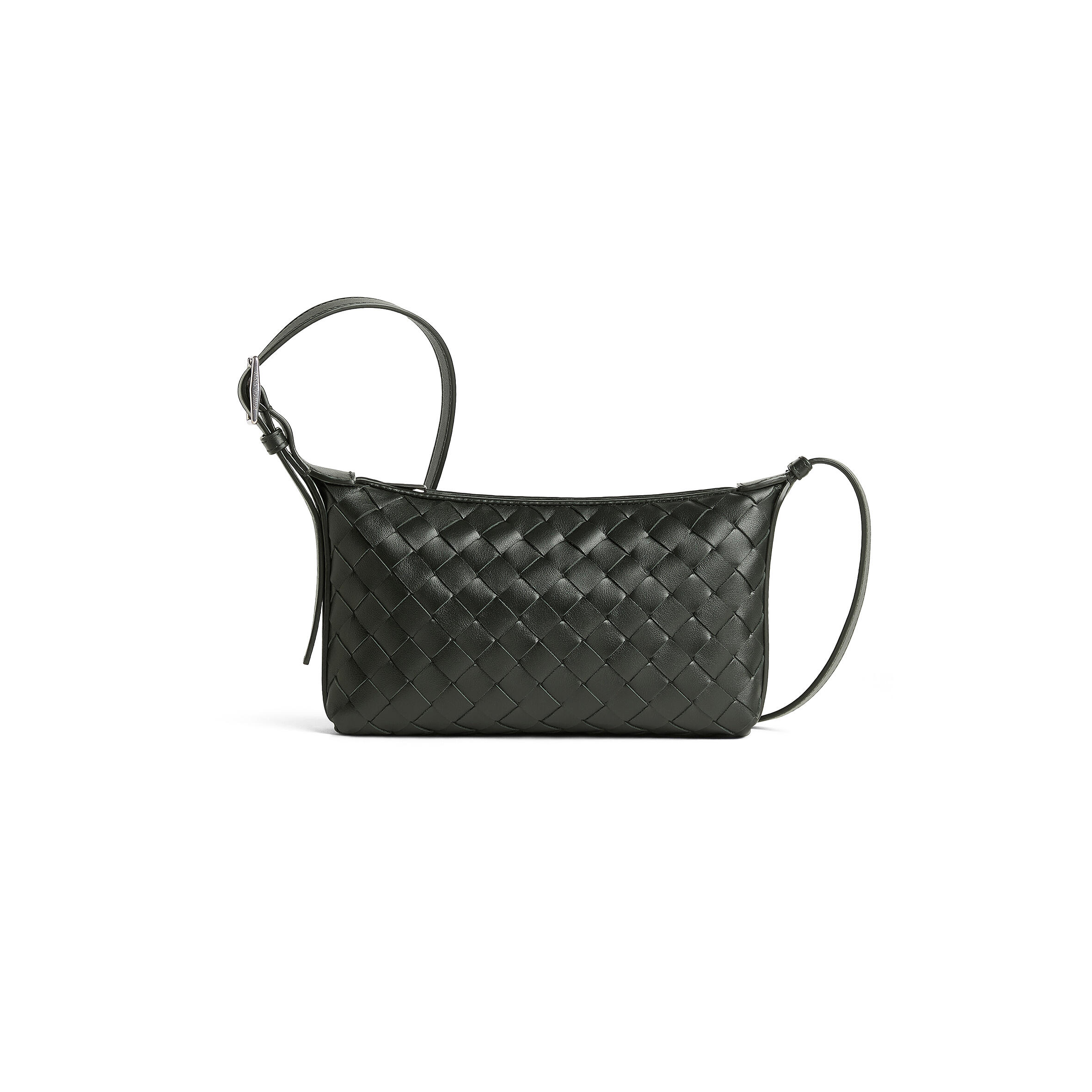 BOTTEGA VENETA TRAVELER PHONE POUCH DARK GREEN 844018V2HL03009 (20*12*5.5cm)